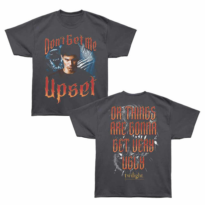 The Twilight Saga! Jacob - Don't get Me Upset Graphite T-Shirt