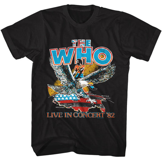The Who - Live In Concert '82 Adult T-Shirt
