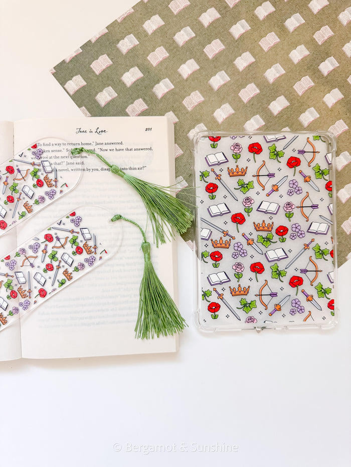 Thorns + Thrones E Reader Case and/or Bookmark [Combined Listing]