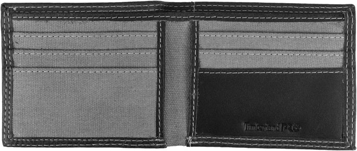 Timberland PRO Men's Canvas Leather RFID Billfold Wallet with Back ID Window MW2 - Runner