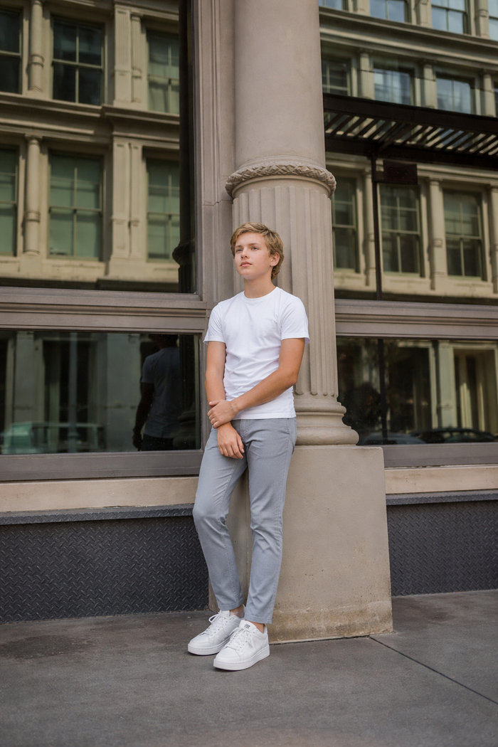 T.O. Boy's Performance Pants - Light Grey