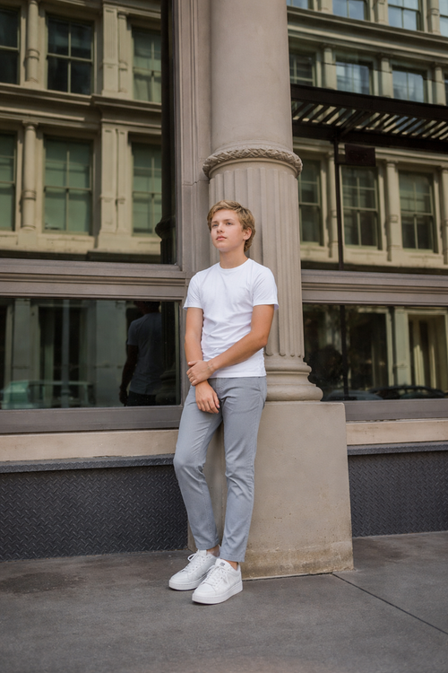 T.O. Boy's Performance Pants - Light Grey