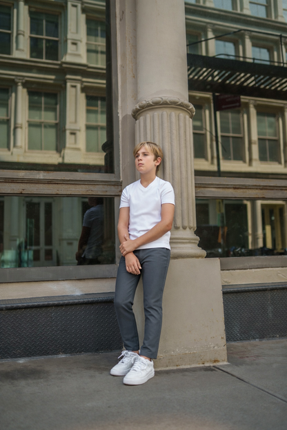 T.O. Boy's Performance Pants - Medium Grey
