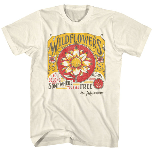 Tom Petty - Wildflowers Natural T-shirt