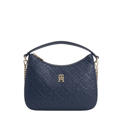 TOMMY HILFIGER TH Textured Shoulder Bag Blue TB308 - Runner