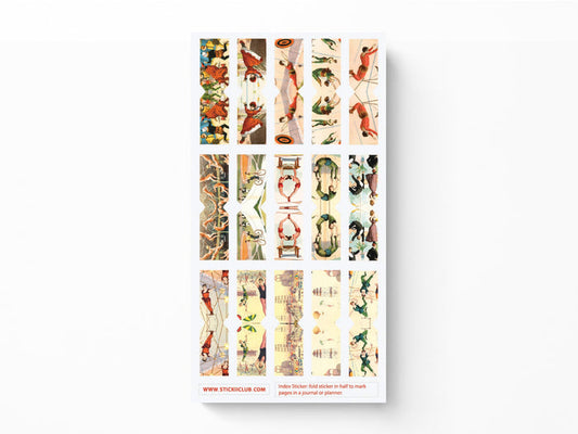 Trapeze Tabs Sticker Sheet