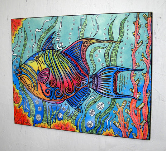 Trigger Fish Wall Art Panel