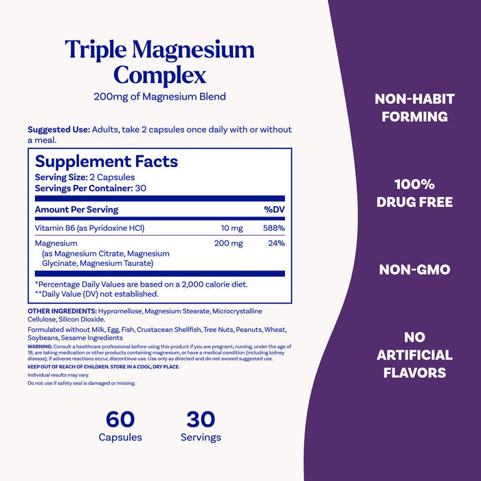 Triple Magnesium 3-in-1 Capsules