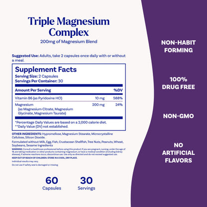 Triple Magnesium 3-in-1 Capsules