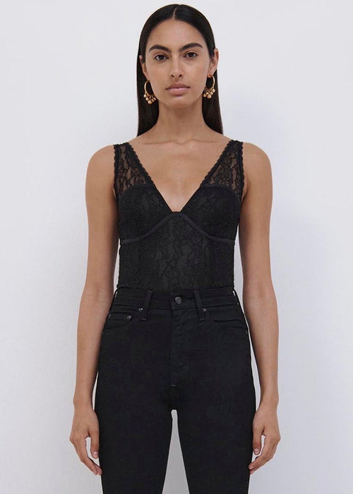 Tristan Lace Bodysuit (Black)
