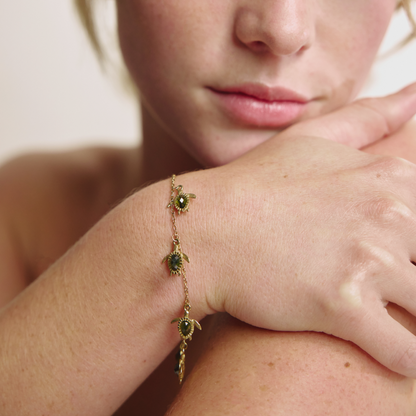 Turtle Armkette Gold