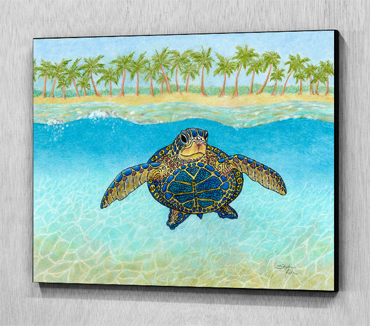 Turtle Paradise Wall Art Panel