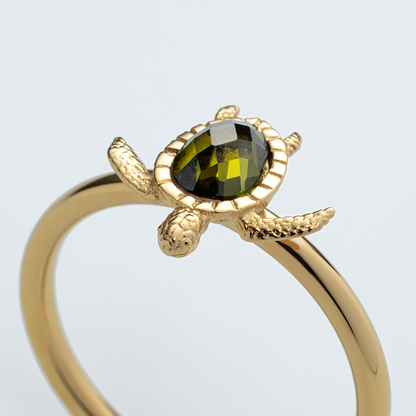 Turtle Ring Gold