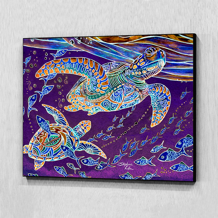 Turtles and Fish Wall Art Panel
