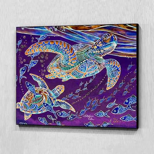 Turtles and Fish Wall Art Panel