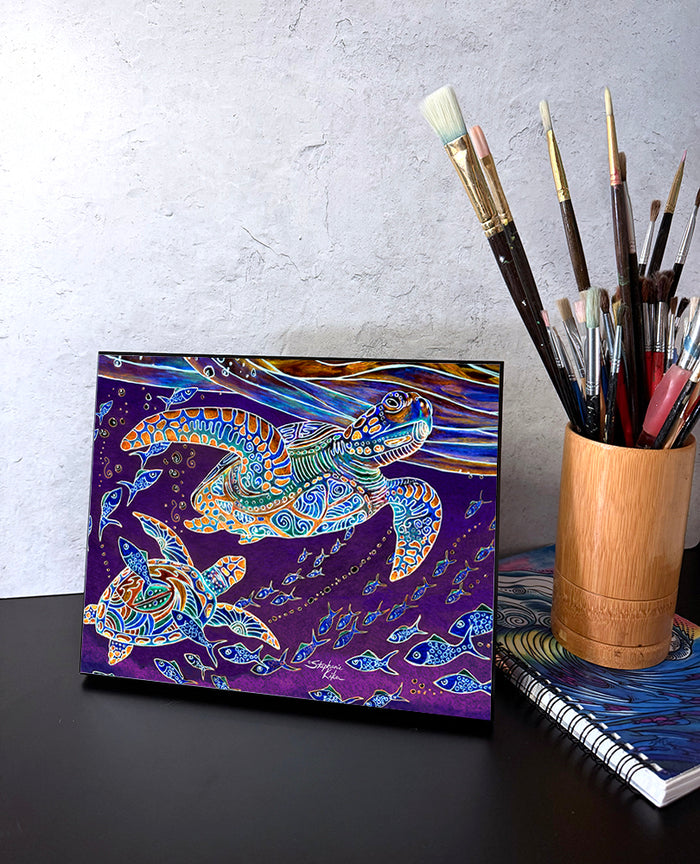 Turtles and Fish Wall Art Panel
