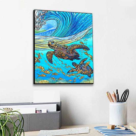 Under the Wave Wall Art Panel