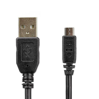 The USB to Micro USB Cable for Android Smartphones and Other Devices features a black cable with a USB-A connector on one end and a Micro-USB connector on the other, ideal for charging, displayed against a white background.