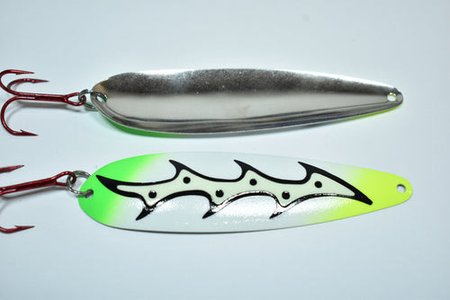 UV  Samurai Frog Super Glow - Magnum Trolling Spoon