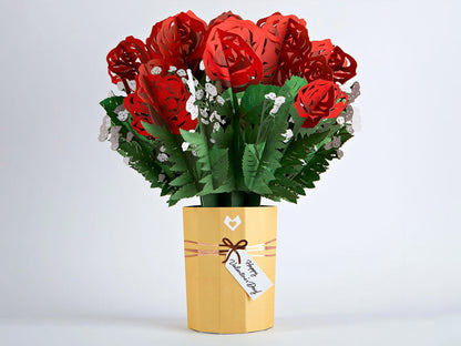 Valentine's Day Flower Pop-up Bouquet