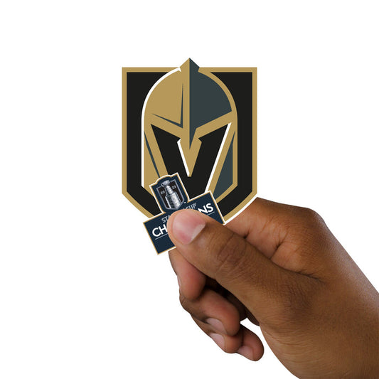 Vegas Golden Knights - 5 Logo Minis (Mixed Sizes) - Official NHL - 2023 Stanley Cup Champions - Reusable Vinyl Decals - Vegas Team Store