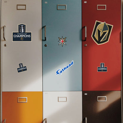 Vegas Golden Knights - 5 Logo Minis (Mixed Sizes) - Official NHL - 2023 Stanley Cup Champions - Reusable Vinyl Decals - Vegas Team Store