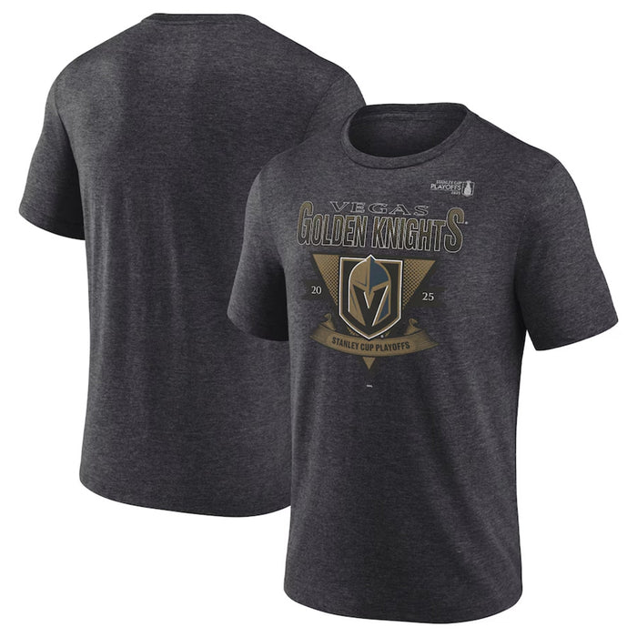 Vegas Golden Knights 2025 Stanley Cup Playoffs Crossbar Tri-Blend Tee - Vegas Team Store