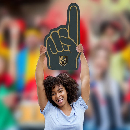 Vegas Golden Knights Foam Finger - Big Head - Official NHL - Vegas Golden Knights - Foam Core Cutout - Vegas Team Store