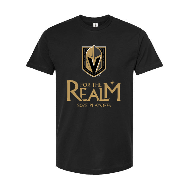 Vegas Golden Knights For the Realm 2025 Playoff Tee - Vegas Team Store