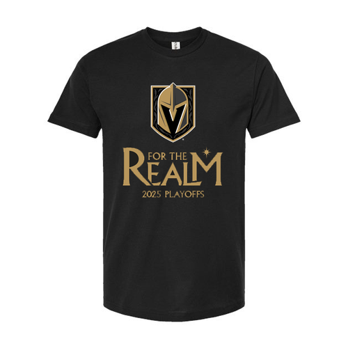 Vegas Golden Knights For the Realm 2025 Playoff Tee - Vegas Team Store