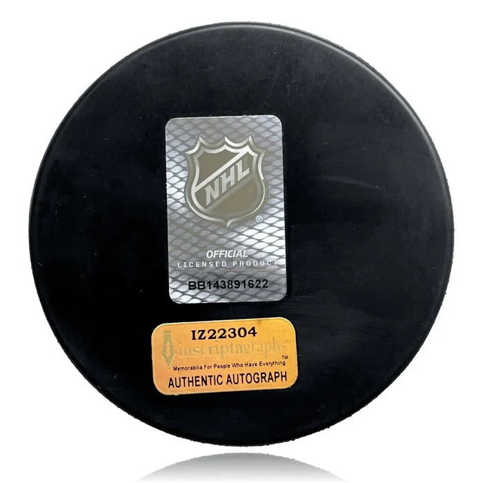Vegas Golden Knights Ivan Barbashev Autographed Stanley Cup Champions Hockey Puck