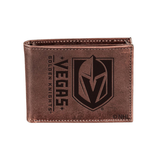 Vegas Golden Knights Leather Bi-Fold Wallet - Vegas Team Store