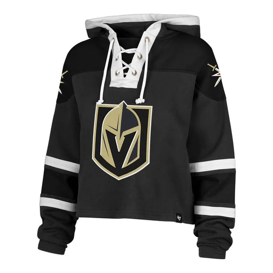 Vegas Golden Knights Women's Cropped Superior Lacer Hoodie - Vegas Team Store