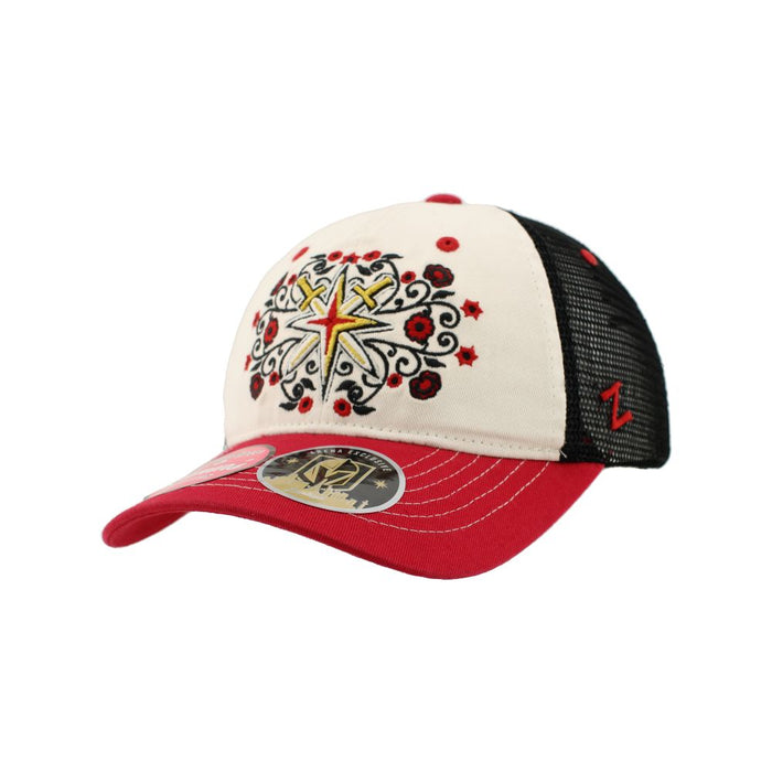 Vegas Golden Knights Women's Secondary Floral Trucker - Vegas Team Store