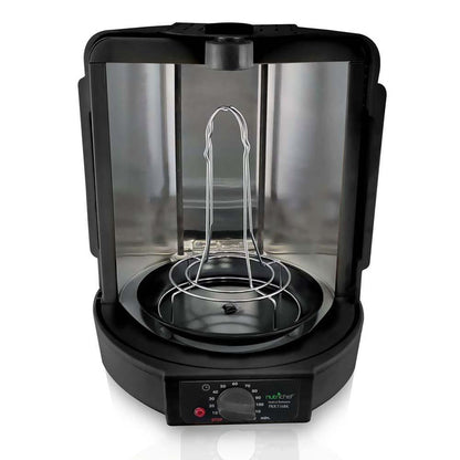 Vertical Rotisserie Oven, Fat-Reducing, Dual Heating, See-Through Window
