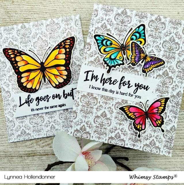 Vintage Wallpaper Rubber Cling Stamp - Whimsy Stamps