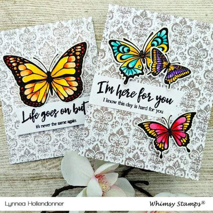 Vintage Wallpaper Rubber Cling Stamp - Whimsy Stamps