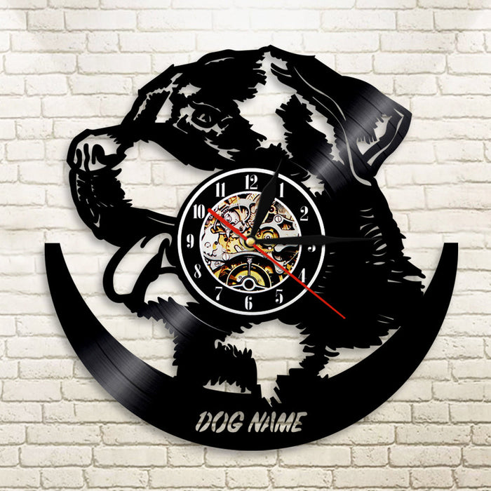 Vinyl German Shepherd Wall Clock