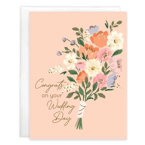 GINA B DESIGNS Wedding Greeting Card - Wedding Bouquet