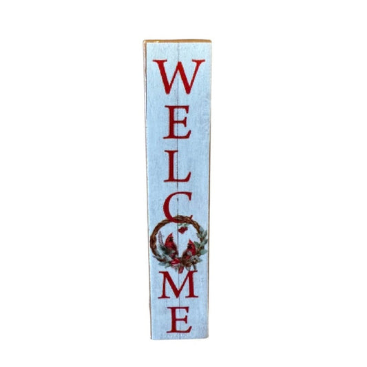 "Welcome" Porch Leaner Sign