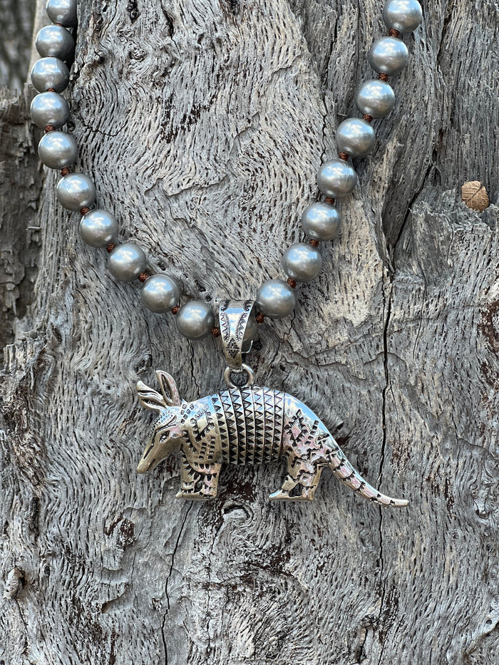 Western Armadillo Pendant Necklace