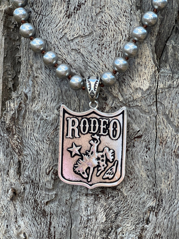 Western Rodeo Pendant Necklace