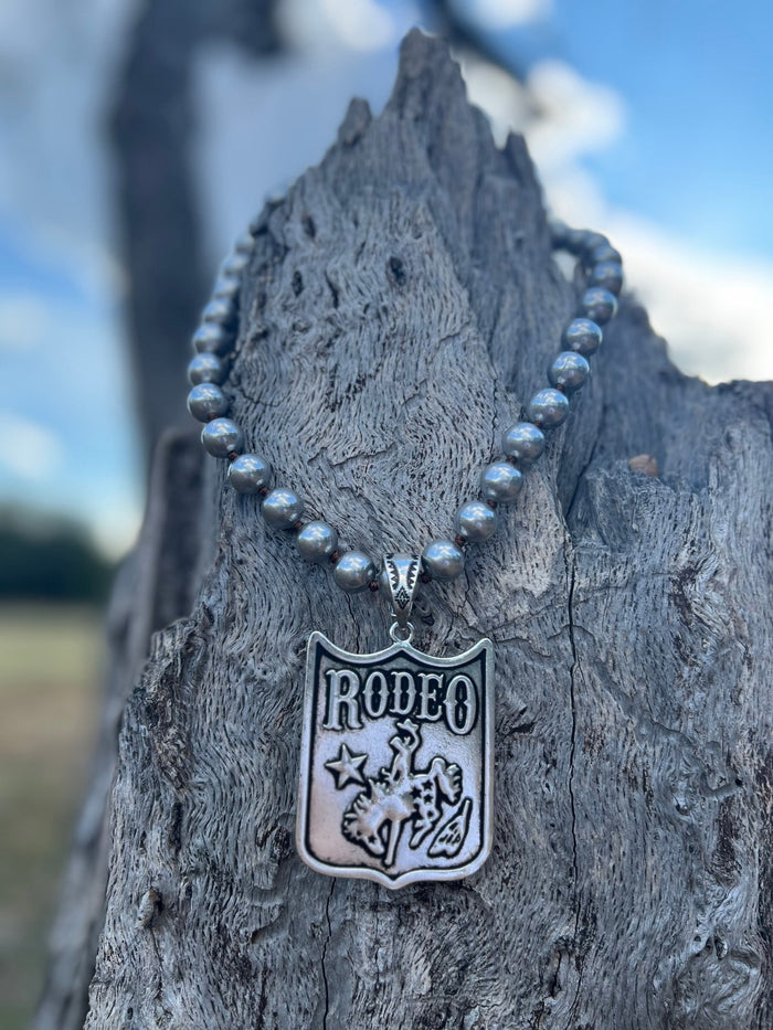 Western Rodeo Pendant Necklace