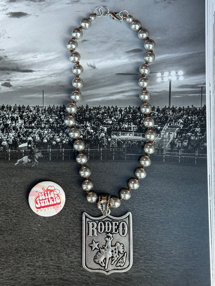 Western Rodeo Pendant Necklace