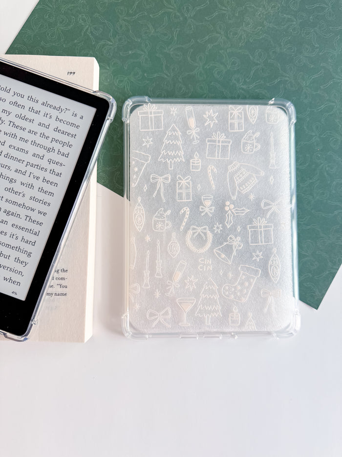 Whimsical Christmas Kindle Paperwhite Case – Holiday E-Reader Cover