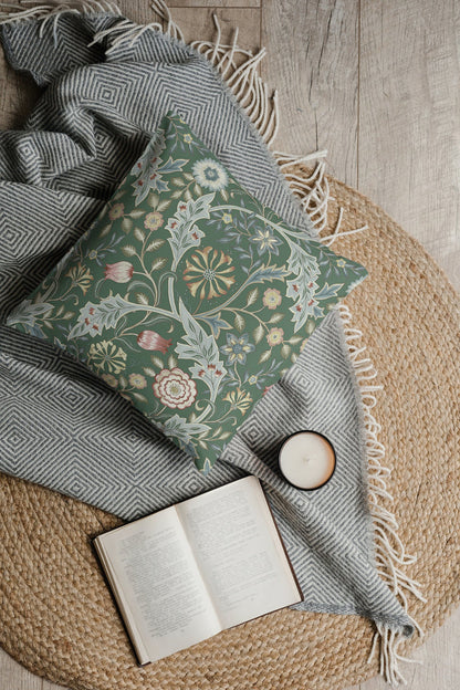 Wilhelmina Orkney Outdoor Pillow William Morris Green