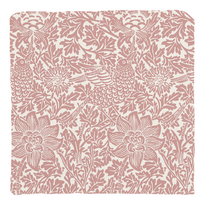 William Morris Cotton Pillows Bird & Anemone Coral Blush