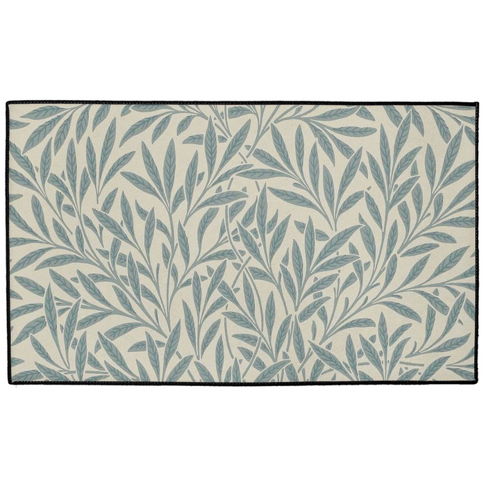Willow Indoor/Outdoor Floor Mat William Morris Duck Egg Blue
