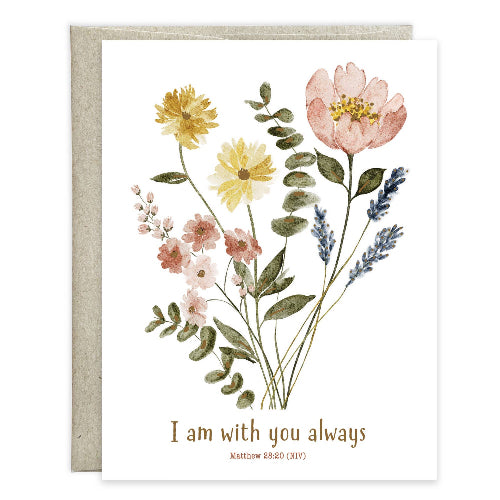 GINA B DESIGNS With Scripture Thinking of You Card - With You Always