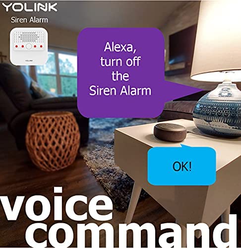YoLink Home Security Starter Kit - Wireless Smart DIY Burglar Alarm, Intrusion Detection, LoRa, Motion, Door Sensors, Siren & Hub - YoLink